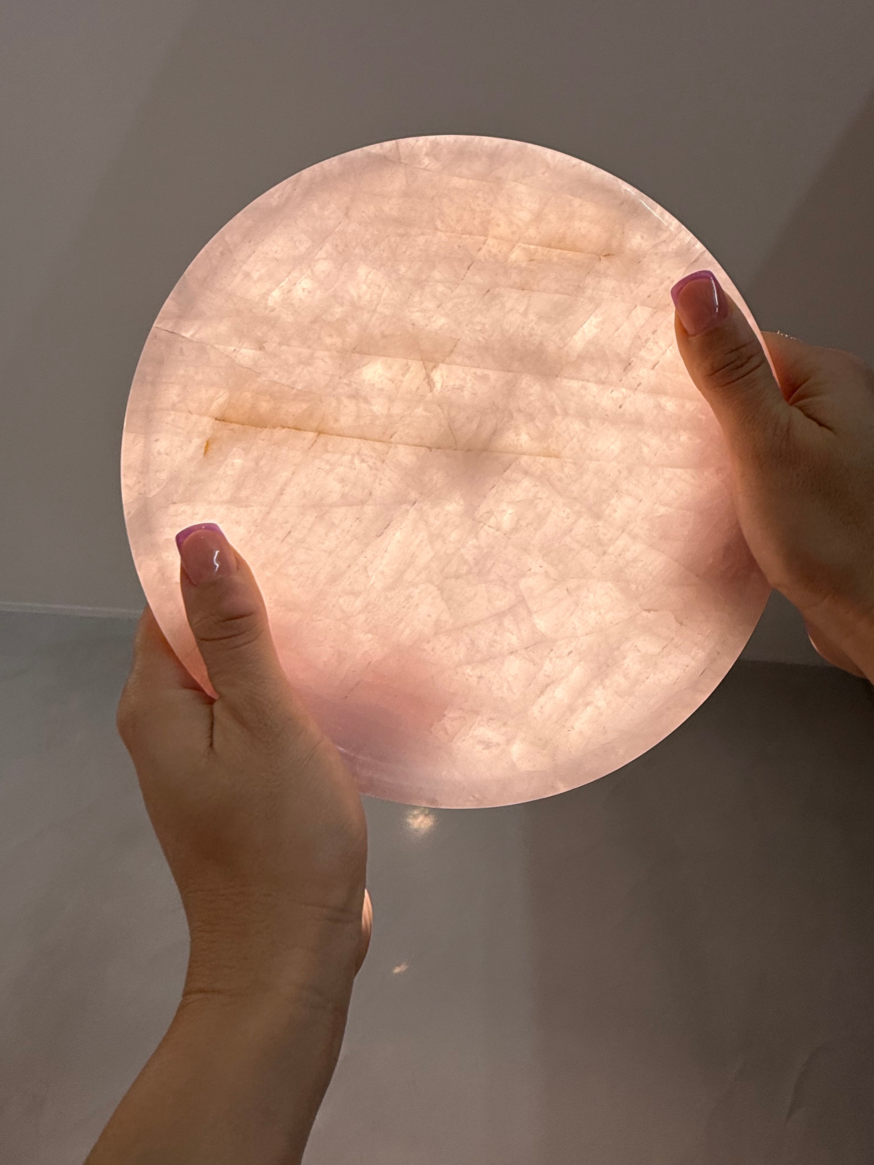 LA TONDA Round Tray (Pink Onyx)