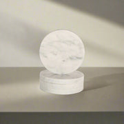 LA BASE Carrara Marble Coaster 2pc