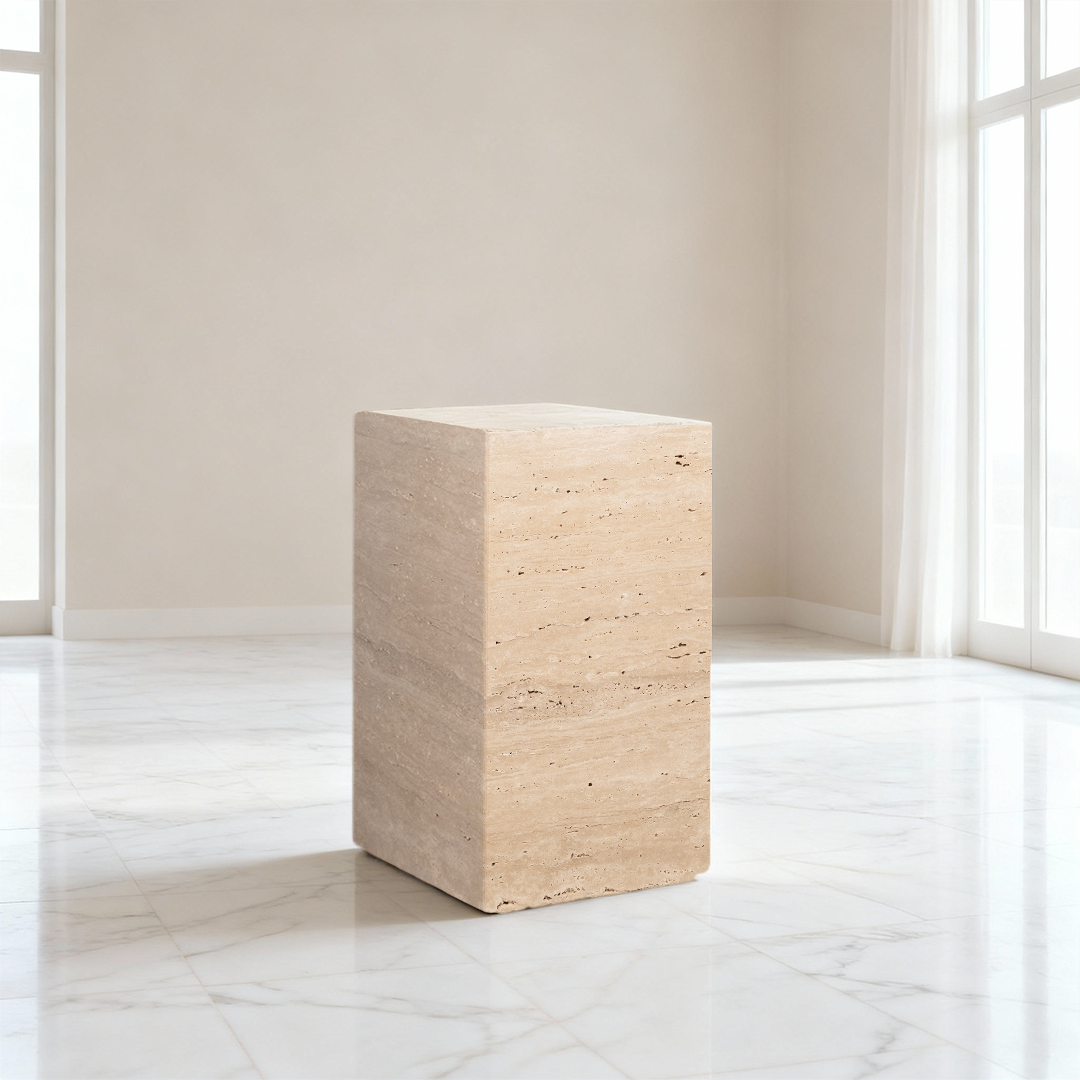 SCOGLIO Plinth Travertine small