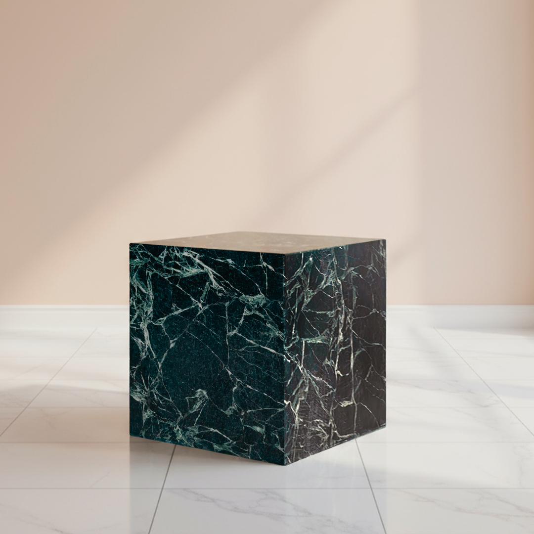 SCOGLIO Plinth Verde Alpi cube